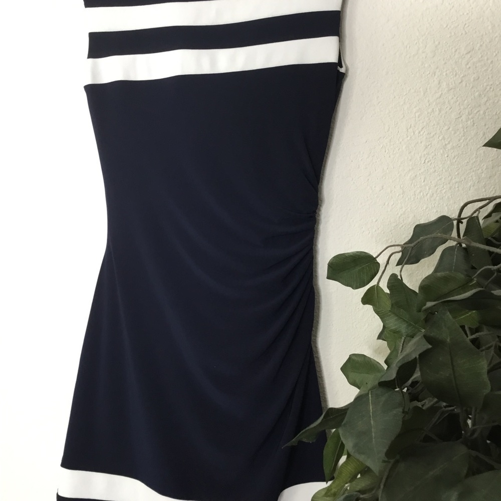 PETITE Ralph Lauren Ruched Side Dress - Picture 2 of 6